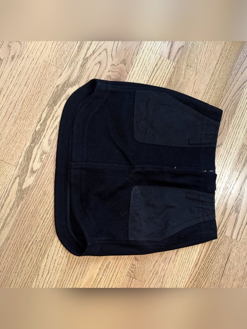 Madewell Black Mini Skirt with Quilted Pockets Size 6